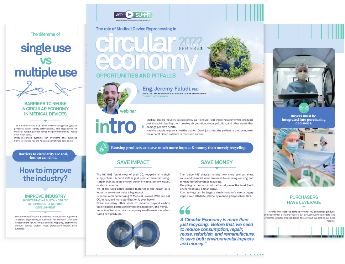THE ROLE OF MEDICAL DEVICES REPROCESSING IN CIRCULAR ECONOMY OPPORTUNITIES AND PITFALLS