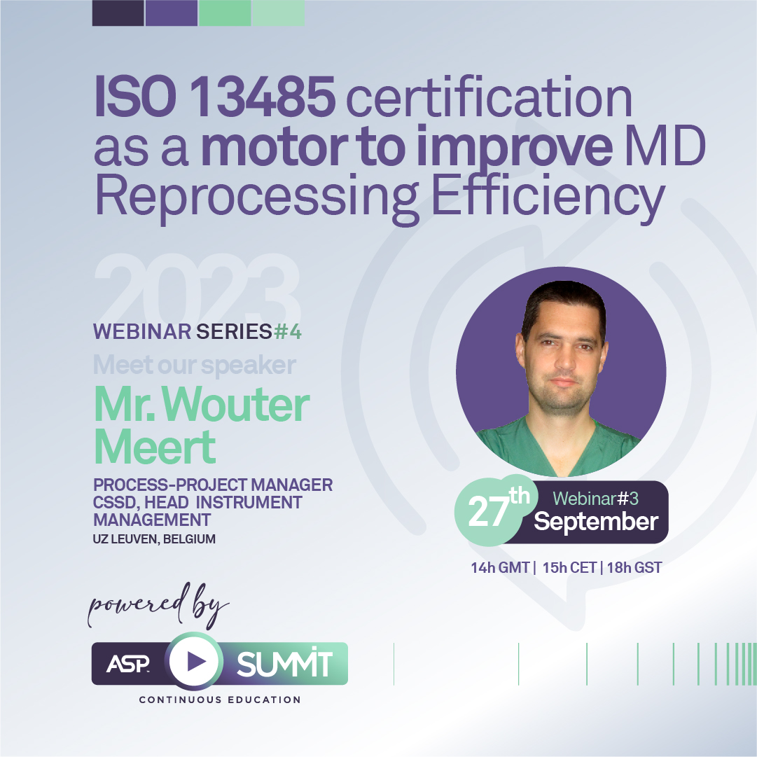 ISO 13485 certification as a motor to improve MD Reprocessing Efficiency